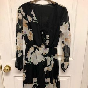 Flowy Floral Slit maxi Dress